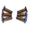 PQY 6pcs Steering Wheel Screw Bolts Taper M5×0.8 Length 15mm