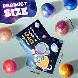 Slime Party Favors - 28 Pack Galaxy Slime Ball Set - Stress Relief Fidget Toys for Kids, Boys & Girls - Toy with Greeting Card - Classroom Reward, Exchange Gifts, Party Supplies - 4 Designs