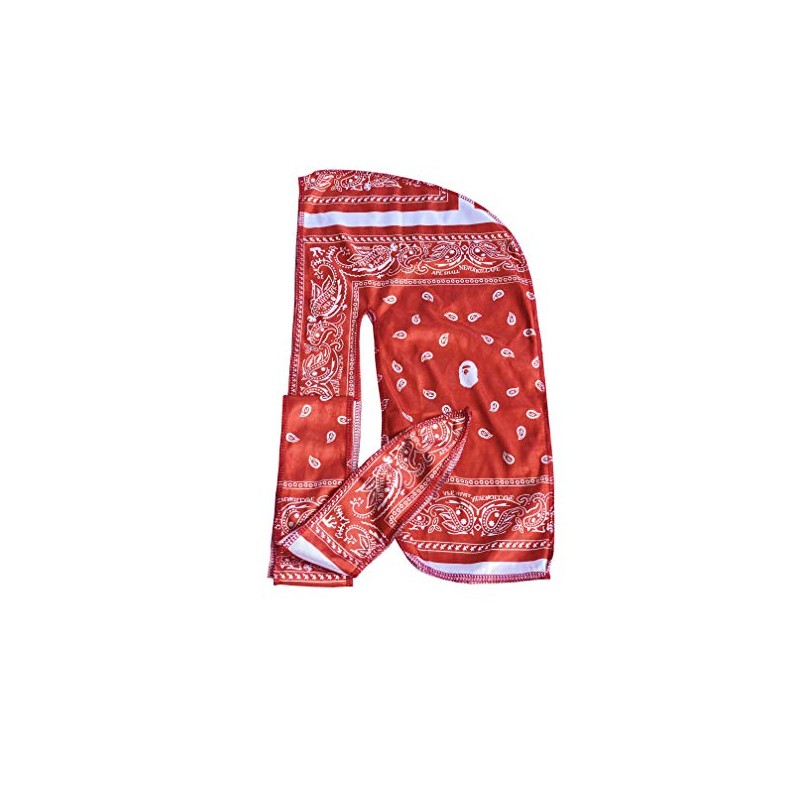 Silky Designer Durag – 360 Waves (Red Band)