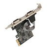 2 Port PCI Express RS232 DB9 Serial Port Card PCIe