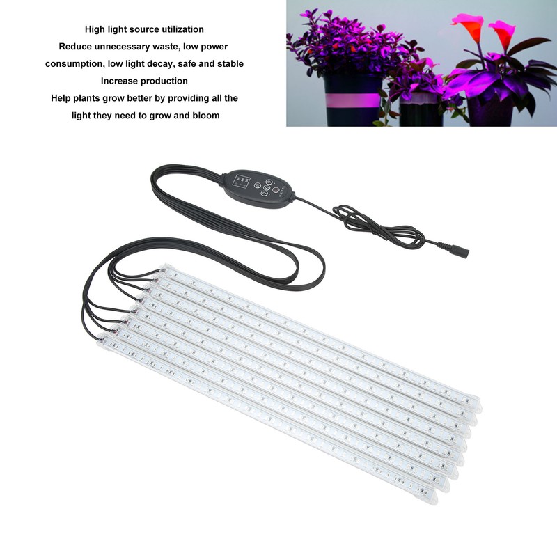 LED Plant Grow Lights 8 Hard Strips Indoor Plant Lamp