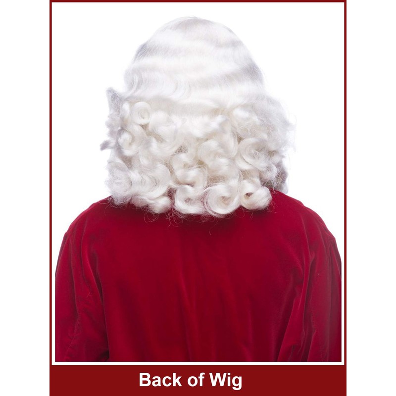 Costume Adventure Deluxe Santa Beard and Wig Set Santa Claus