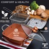Moss & Stone 5 Pcs Copper Chef Cookware Non Stick