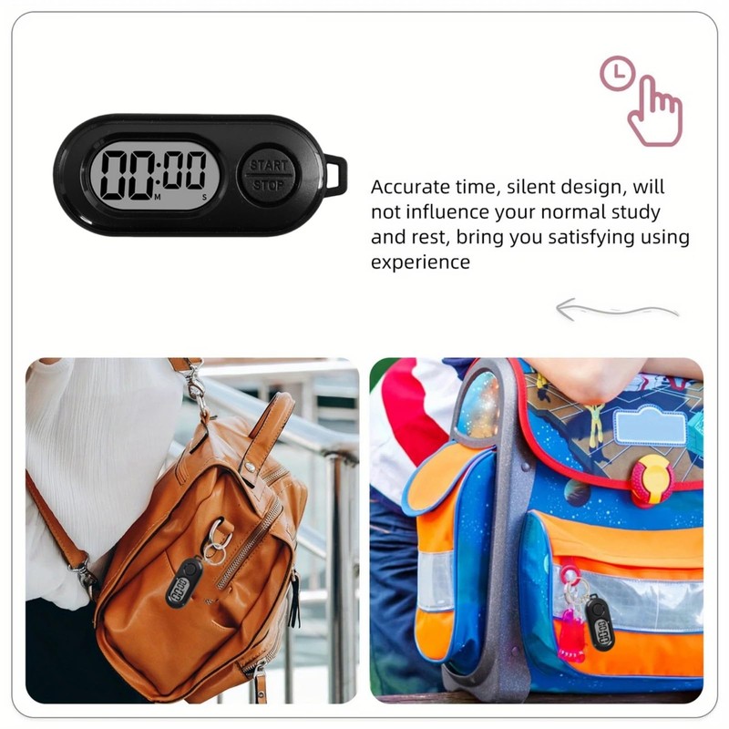 Keychains Stop Watch,Stop Timer Keychain,Mini Digital Watches,LCD Digital Clock with