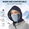 AYPOW Balaclava Windproof Ski Mask Thermal Fleece Lined Hood Hat