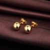 JiaYangJY Ball Stud Earrings for Women Men, 925 Sterling Silver