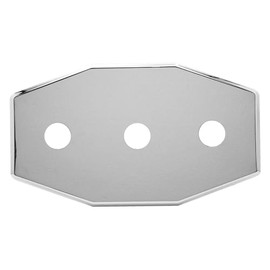 Westbrass Three-Hole Remodel Plate, Polished Chrome, D505-26, 1 Pack