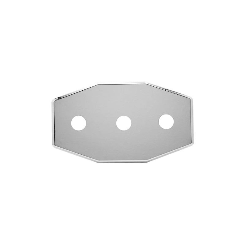 Westbrass Three-Hole Remodel Plate, Polished Chrome, D505-26, 1 Pack
