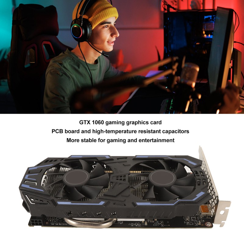 GTX 1060 GDDR5 192Bit Gaming Graphics Card Support HD Multimedia