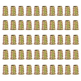 Insert Nuts Zinc Alloy Hex Nuts Hex Drive Head Nuts M8 Nuts with Claws M8 Furniture Fittings Zinc Alloy Metal Fasteners Screws Inserts (M8x15mm 50pcs)