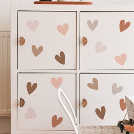 Neukids Boho Heart Wall Stickers for Kids, Peel and Stick Heart Wall Stickers, Kids Girls Wall Decals, Nursery Stickers Baby Room Bedrooms Livingroom Kindergarten Heart Wall Art