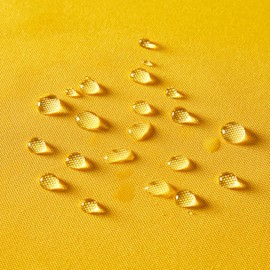 12x20 Yellow Scalloped Outdoor Lumbar Pillow Covers Waterproof & Sunproof Set of 2, Embroidered Yellow Summer Decorative Ourdoor Lumbar Throw Pillows for Couch Patio Furniture and Porch Decor