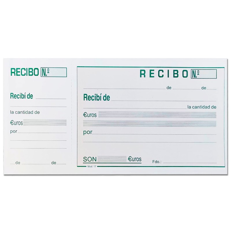 100-Sheet Payment Receipt - Shopping Receipt Pad with Punched Protection,