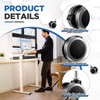 Cinnvoice 12 Pcs 2 Inch M8 Threaded Caster Office Chair