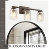 Emliviar 3 Light Vanity Wall Sconce, Farmhouse Bath Wall Lantern