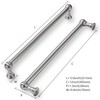 khtumeware 5 Pack 12 Inch Hole Center Brushed Satin Nickel