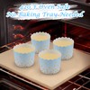 TRUSBER Cupcake Liners for Baking, Standard Size Blue Muffin Paper