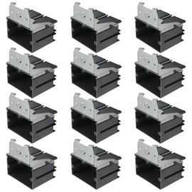 HUIXHAO 1-Gang Adjustable Non-Metallic Outlet Boxes, ETL Listed,Pack of 12, 21 Cu.in. Electrical Outlet Boxes,for Construction,Grey