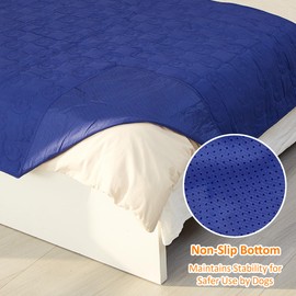 Pawsee Waterproof Dog Blanket for Couch, Washable Pet Couch Cover, Non-slip Bed Sofa Furniture Protector Mat 150 x 130 cm Navy