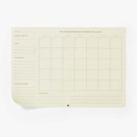 Monthly Desk Pad, 2-Year Productivity Planner, Tear-Out Deskpad for To-Do List, Calendar, Productivity Tools for Time Management and Mindfulness, A4 Size, Black - Intelligent Change