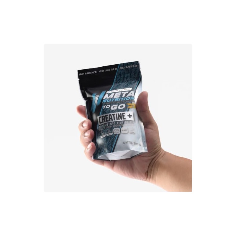 Meta Nutrition Creatina Monohidratada Micronizada Pura. 250gr, 50 Porciones. 100%