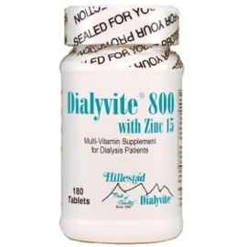 Dialyvite 800 with Zinc 15 mg. Value Bottle - 180 Tablets