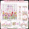 FuWeave 8 Pcs Easter Shower Curtain Sets for Bathroom Hello