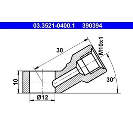 ATE 03352104001 Banjo Fitting