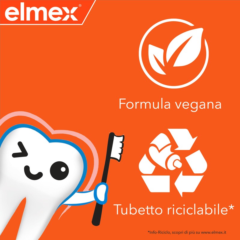 ELMEX Dentifricio Junior Protezione Carie per i Denti dei Bimbi,
