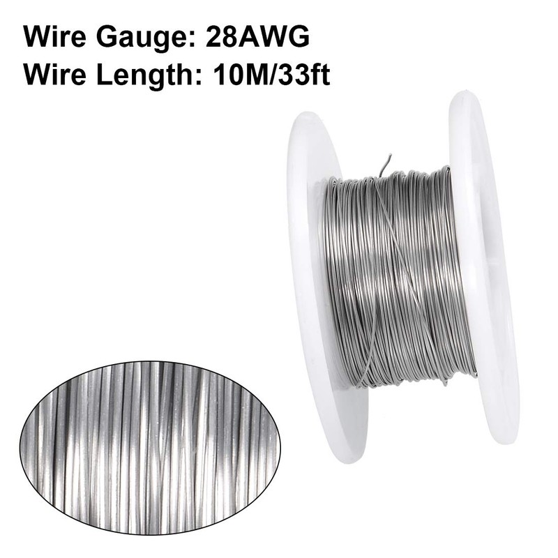 sourcing map 0.32 mm 28AWG Heating Resistance Cable Nichrome Wires