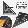 VECOFO Pro 12 Inch Advanced Carpenter Square-Jig Block -Leve-Accurate Flatwork-