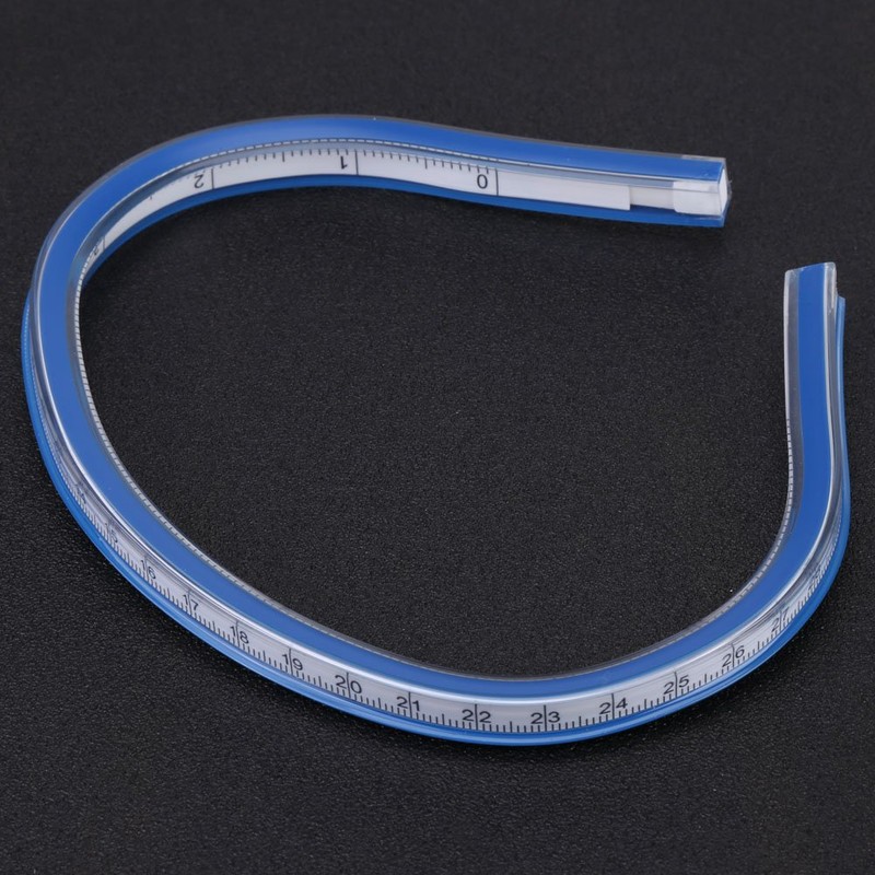 Flexible Plastic Curve Rule Ruler Drafting Drawing Measure Tool Craft