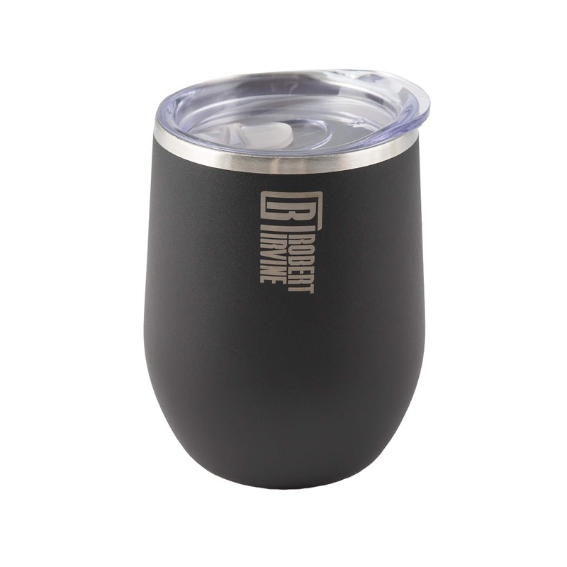 Robert Irvine Insulated 12 oz Black Wine Tumbler - Set