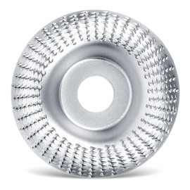 Wood Sanding Discs for Angle Grinder Roughing Discs (Diameter 125 mm x 22.2 mm), Woodworking Tools for Carving and Sanding Wood, Softwood, Hardwood (Silver)