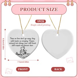 Sympathy Gift, Memorial Heart Ceramic Keepsake, Thinking of You Gifts, Grieving Gifts for Friend, Ceramic Heart Sympathy Sadness Grief Gift for Loss of Loved One | Bereavement & Remembrance Keepsake