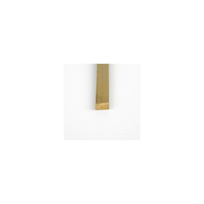 360 Brass Rectangular Bar, Unpolished (Mill) Finish, H02 Temper, ASTM