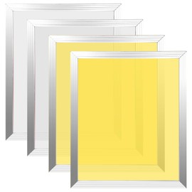 Caydo 4 Pieces Large Dry Sift Screen Set, 20 x 24 Inch Aluminum Screen Printing Frames with 110, 160, 230, 305 Mesh (2 White 2 Yellow) for Screen Printing