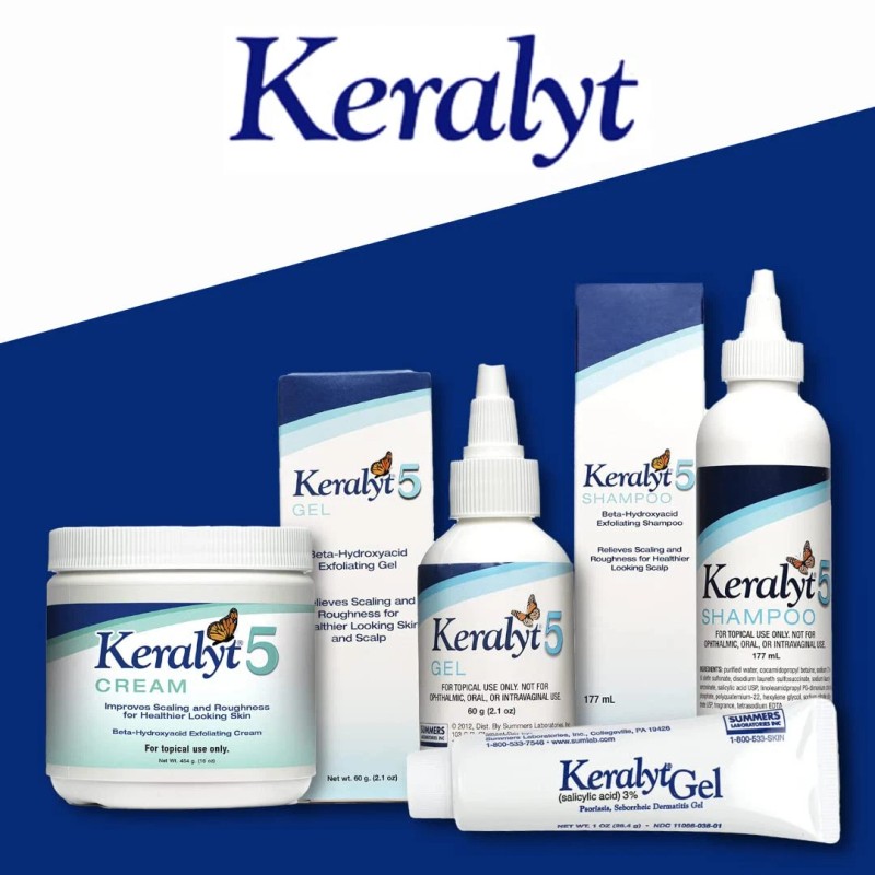 Keralyt 2 Pack! Karalyt 5 Shampoo, Exfoliating Shampoo for Dry,