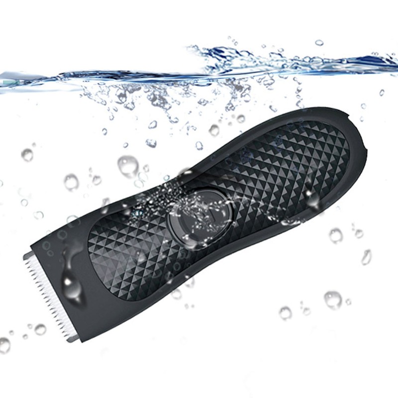 Electric Groin Hair Trimmer Waterproof Safety USB Charging Body Hair