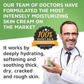 Activelife 40% Urea Moisturizer Cream - Formulated by Doctors - Callus Remover - Moisturizes Body and Rehydrates Dry, Cracked, Rough Dead Skin of Feet, Hands and Elbows - Free Pumice Stone and Exfoliating Brush