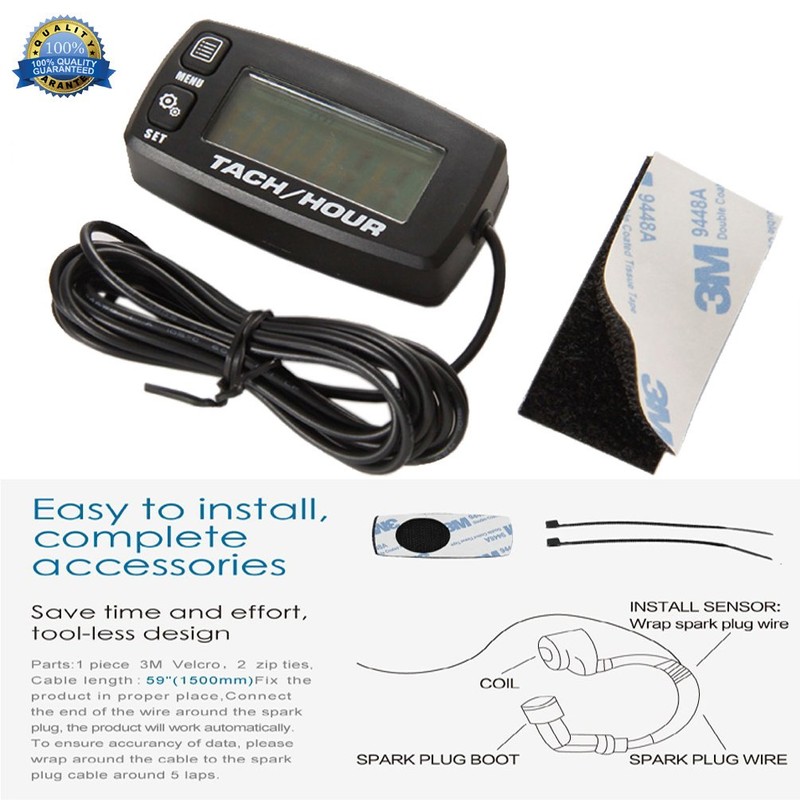 Digital Tachometer, Digital Backlight Hour Meter, Tachometer, Forklift Truck for