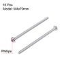 sourcing map M4x70mm Machine Screws Pan Phillips Cross Head Screw