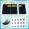 Fluffy Eyelash Extensions, 60D + 80D + 100D, Artificial Eyelashes,
