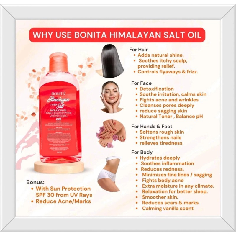 BONITA Himalayan Pink Salt Oil & Himalayan Pink Salt Soap
