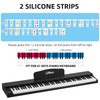 ZHRUNS Removable Piano Key Stickers, 61 Key Full Size Silicone