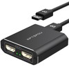 XPTSFDU DisplayPort to Dual HDMI Splitter 4K60Hz Display Port to