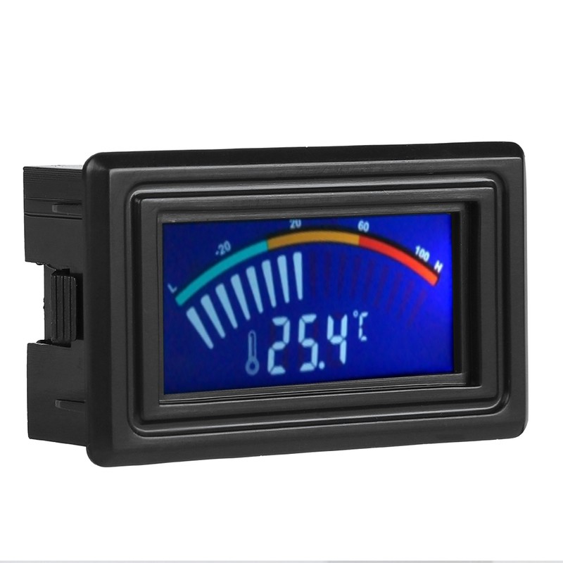 LCD Display Digital Water Cooling Thermometer Pointer Temperature Indicator 5V-24V