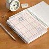 Monolike Checkers 4 Month Study Planner, Red Line - Academic