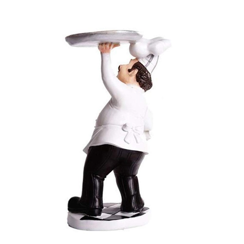 Chef Figurines Chef Statue for Kitchen Counter Top Restaurant Cafe