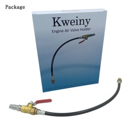 kweiny Engine Air Valve Holder and Cylinder Leakage Testing Assistant Tool(Heavy Duty Hose 1000PSI) Fit with M12 or M14 Thread